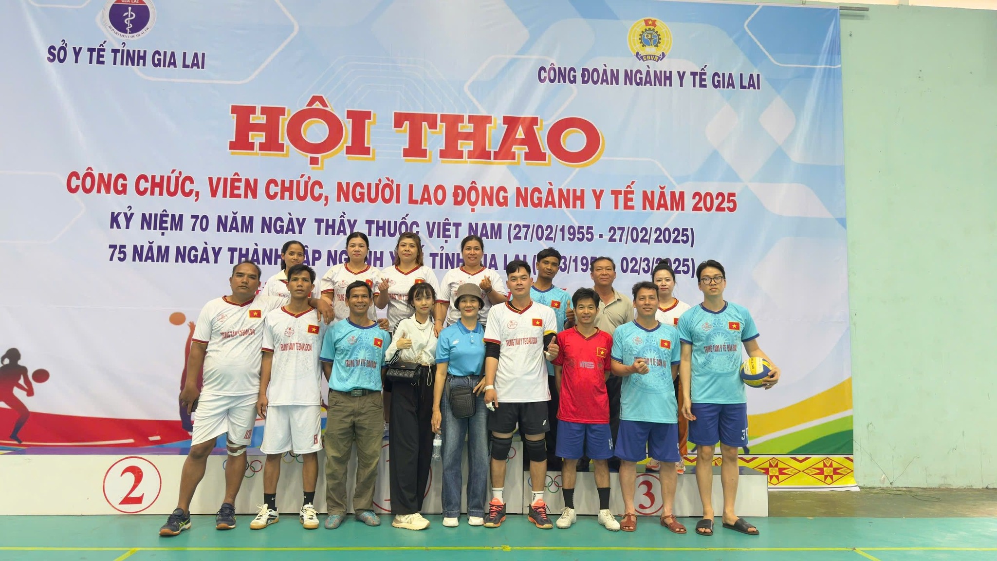 Công đoàn Trung tâm Y tế huyện Đak Đoa đã tích cực tham gia Hội thao Ngành Y tế năm 2025