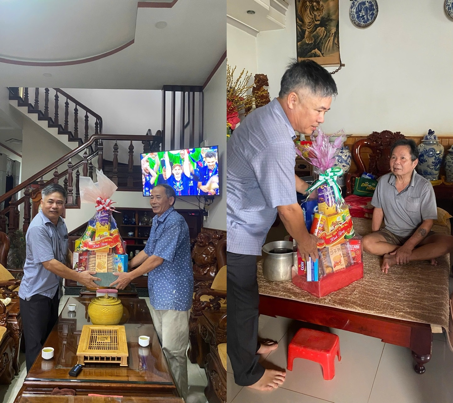 Trung tâm Y tế Đak Đoa đã tổ chức đến thăm và trao tặng quà Nhân kỷ niệm 78 năm Ngày Thương binh - Liệt sĩ